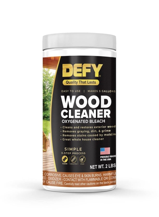 DEFY 2 LB Wood Deck Cleaner Powdered Concentrate - For Decks, Fences, Siding, & More - Covers Up to 1,000 Sq. Ft. - Image 1
